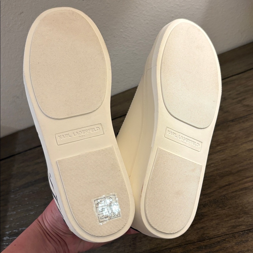 NEW [Karl Lagerfeld] Candace Signature Logo Sneakers Black/White Women’s 6 & 6.5 - Picture 12 of 12